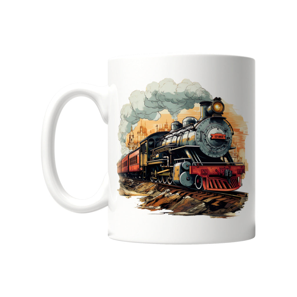 Tassen mit Eisenbahn Motiven