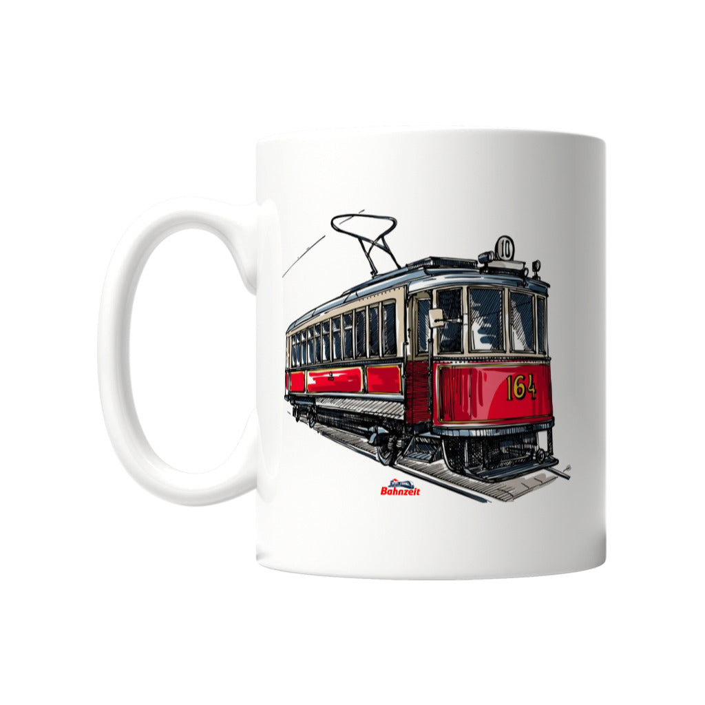 Tassen mit Straßenbahn Motiven